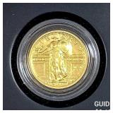 2016 Gold Standing Liberty Quarter 7.7g