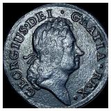 1723 Ireland George I Halfpenny  CHOICE AU