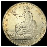 1875-S Silver Trade Dollar CLOSELY UNCIRCULATED