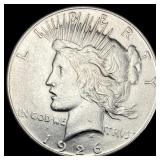 1926-S Silver Peace Dollar CHOICE AU