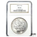 1884-O Morgan Silver Dollar NCG MS64