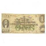 1863 $1 State Of Alabama