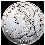 1836 Capped Bust Half Dollar LIGHTLY CIRCULATED