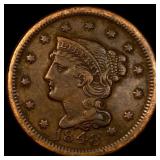 1848 Braided Hair Large Cent NEARLY UNCIRCULATED