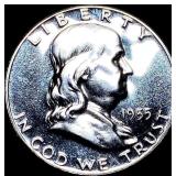 1955 Franklin Silver Half Dollar GEM PROOF