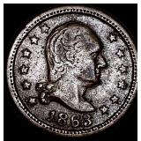 1863 Civil War Token Fuld 5/297a. LIGHTLY CIRCULAT