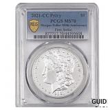 2021-CC Privy Morgan Silver Dollar PCGS MS70 100th