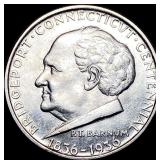 1936 Silver Bridgeport Centennial Half Dollar CHOI