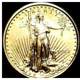 1993 1/10 oz Gold American Eagle $5 SUPERB GEM BU