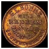 1863 Civil War Token-Cooperstown NY  UNCIRCULATED