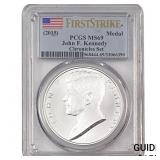 2015 John F Kennedy 1OZ Silver Medal PCGS MS69
