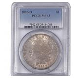 1885-O Morgan Silver Dollar PCGS MS63