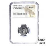 Roman Valerian I, AD 253-260 BI Dbl-Denarius NGC