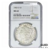1903-O Morgan Silver Dollar NGC MS62