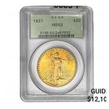 1927 $20 Gold Double Eagle PCGS MS63