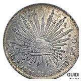 1891Pi MR Mexico Silver 8 Reales UNCIRCULATED