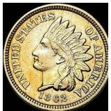 1862 Copper-Nickel Indian Head Cent CLOSELY UNCIR
