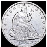 1853 Arrows Seated Liberty Half Dollar CLOSELY UNC