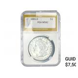 1886-O Morgan Silver Dollar PGA MS62