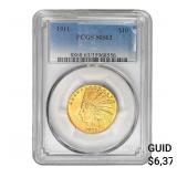 1911 $10 Gold Eagle PCGS MS63