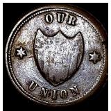 Civil War token LIGHTLY CIRCULATED