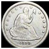 1839 Seated Liberty Quarter LIGHTLY CIRCULATED