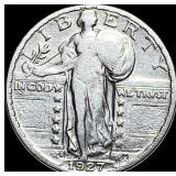 1927-S Standing Liberty Quarter LIGHTLY CIRCULATED