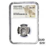 Roman Valerian I, AD 253-260 BI Dbl-Denarius NGC