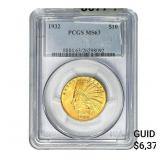 1932 $10 Gold Eagle PCGS MS63