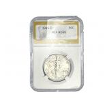 1916-D Walking Liberty Half Dollar PGA AU58