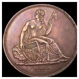 1836 J-60 Original Gobrecht Silver Dollar Proof