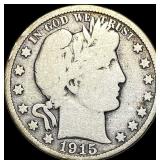 1915-S Barber Half Dollar NICELY CIRCULATED