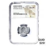 Roman Valerian I, AD 253-260 BI Dbl-Denarius NGC