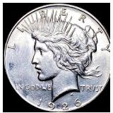 1926-S Silver Peace Dollar CLOSELY UNCIRCULATED