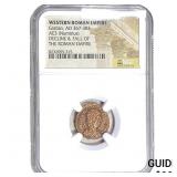 Roman Gratian 367-383 AD AE3 Bronze Nummus NGC