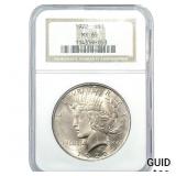 1922 Silver Peace Dollar NGC MS65