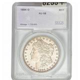 1894-O Morgan Silver Dollar SEGS AU58
