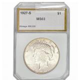 1927-S Silver Peace Dollar PCI MS63