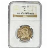 1824/2 Capped Bust Quarter NGC G4
