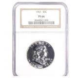 1961 Franklin Half Dollar NGC PF66