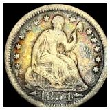 1854 Seated Liberty Half Dime  NICELY CIRCULATED