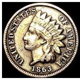 1863 Indian Head Cent NEARLY UNCIRCULATED