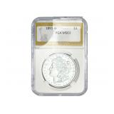 1891-O Morgan Silver Dollar PGA MS63