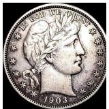 1903 Silver Barber Half Dollar NEARLY UNCIRCULATED