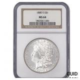 1880-S Morgan Silver Dollar NGC MS64