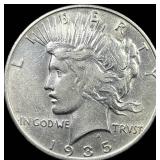 1935-S Peace Silver Dollar  CLOSELY UNCIRCULATED
