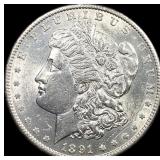 1891-S Silver Morgan Dollar  CLOSELY UNCIRCULATED