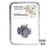 Roman Valerian I, AD 253-260 BI Dbl-Denarius NGC