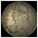 1824 Capped Bust Half Dollar LIGHTLY CIRCULATED
