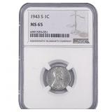 1943-S Wheat Cent NGC MS62